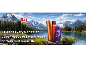 Canadian vape devices with mountains background – tips to extend vape battery and e-liquid life